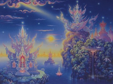 現代仏教ファンタジー 005 CK 仏教 Oil Paintings
